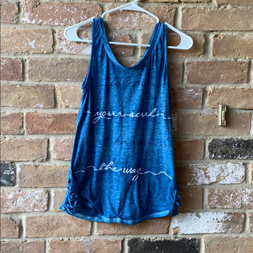 Blue tank top